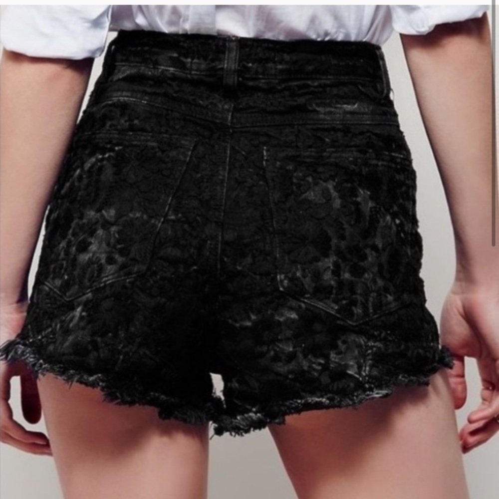Free People Etienne Fields Embroidered Jean Shorts - Picture 12 of 15